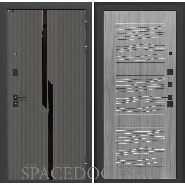 Входная дверь Лабиринт Carbon 06 - Сандал серый