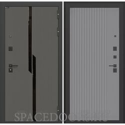 Входная дверь Лабиринт Carbon 29 - Серый рельеф софт