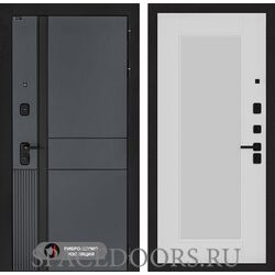 Входная дверь Лабиринт Evolab 30 - Белый рельеф софт