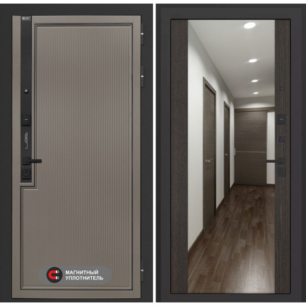 Входная дверь Лабиринт Лаб 1 Про с зеркалом Максимум - Венге