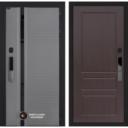 Входная дверь Лабиринт Пиано Смарт 2.0 03 - Орех премиум