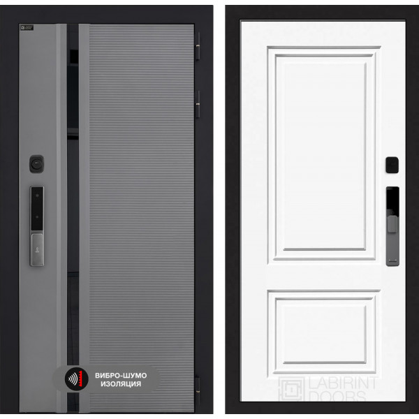 Входная дверь Лабиринт Пиано Смарт 2.0 26 - Эмаль RAL 9003