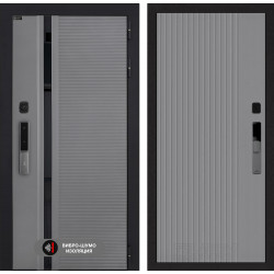 Входная дверь Лабиринт Пиано Смарт 2.0 29 - Серый рельеф софт