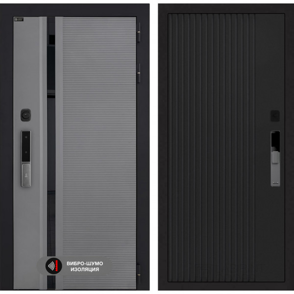 Входная дверь Лабиринт Пиано Смарт 2.0 29 - Черный кварц