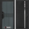 Входная дверь Лабиринт Smartlab 31 - Черный кварц, зеркальная вставка с тонировкой