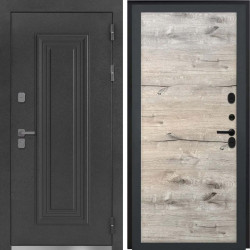 Входная дверь L-Дарион с терморазрывом Без фрезеровки Дуб пацифик горизонт