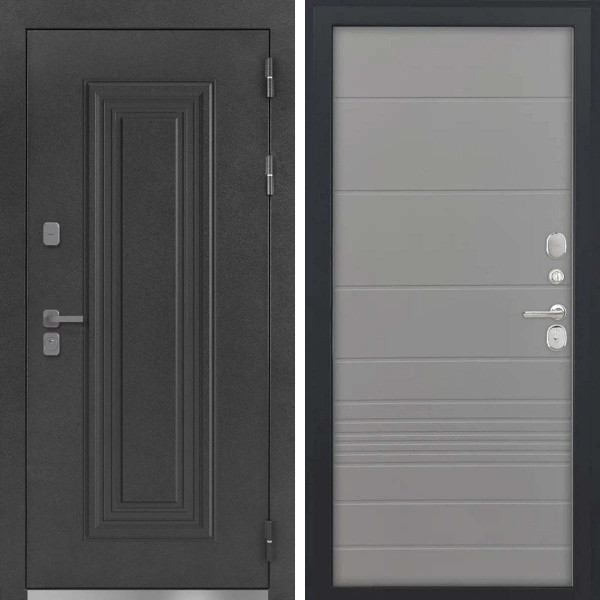 Входная дверь L-Дарион с терморазрывом ФЛ-700 ясень грей soft-touch пвх