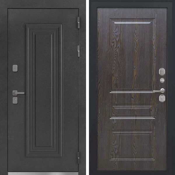 Входная дверь L-Дарион с терморазрывом ФЛ-701 дуб шоколад пвх