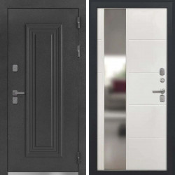 Входная дверь L-Дарион с терморазрывом ФЛЗ-649 софт капучино зеркало