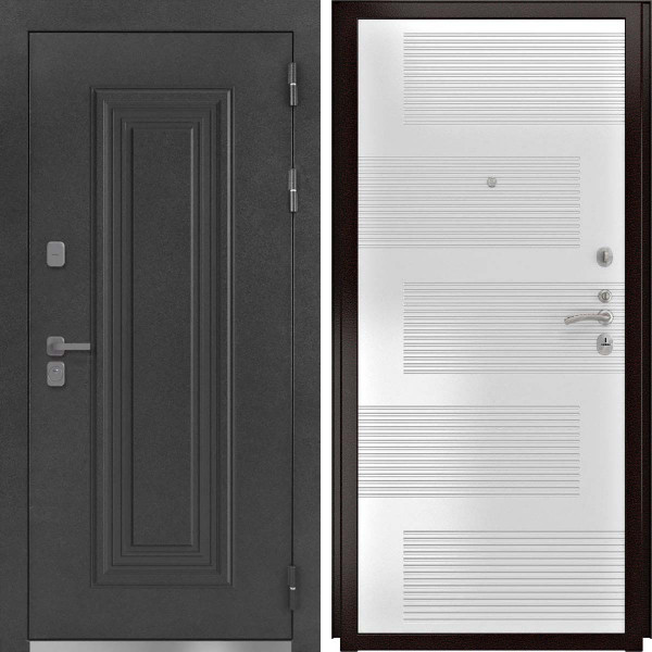 Входная дверь L-Дарион с терморазрывом ФЛ-185 ясень белый пвх