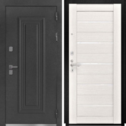 Входная дверь L-Дарион с терморазрывом СБ-1 беленый дуб экошпон