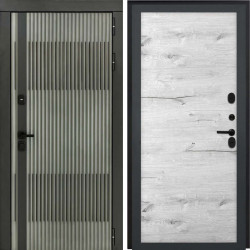 Входная дверь L-Elfy Без фрезеровки Дуб арктик горизонт