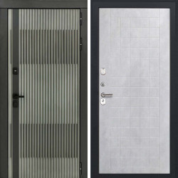 Входная дверь L-Elfy ФЛ-256 бетон снежный пвх