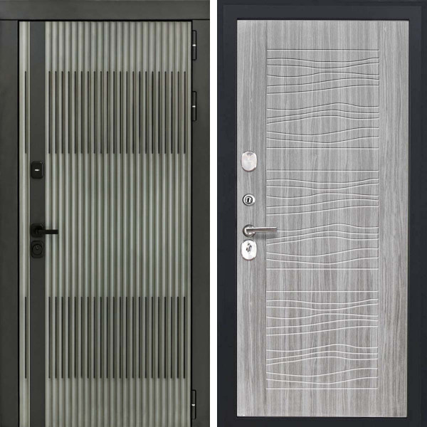 Входная дверь L-Elfy ФЛ-259 дуб с пилением пвх