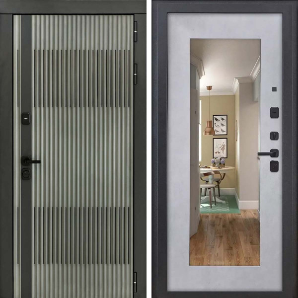 Входная дверь L-Elfy ФЛЗ-603 Бетон снежный