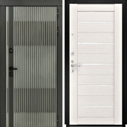 Входная дверь L-Elfy СБ-1 беленый дуб экошпон