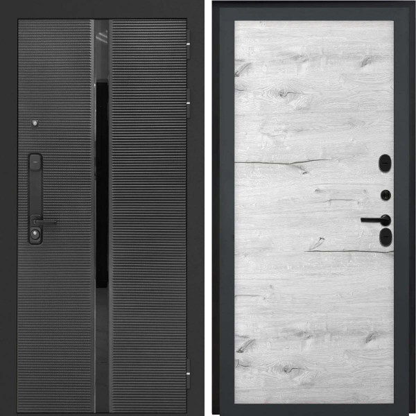 Входная дверь L-Legia Без фрезеровки Дуб арктик горизонт