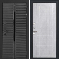 Входная дверь L-Legia ФЛ-256 бетон снежный пвх
