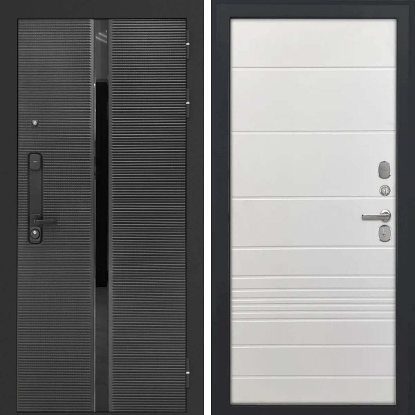 Входная дверь L-Legia ФЛ-700 ясень белый soft-touch пвх