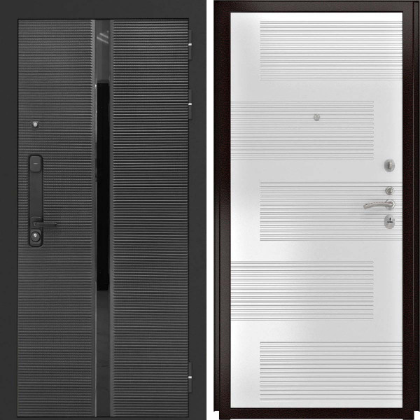 Входная дверь L-Legia ФЛ-185 ясень белый пвх