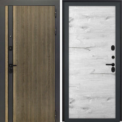 Входная дверь L-Rosna Без фрезеровки Дуб арктик горизонт