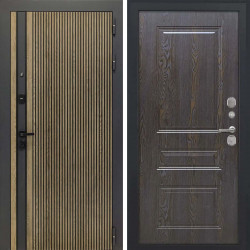 Входная дверь L-Rosna ФЛ-701 дуб шоколад пвх