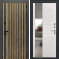 Входная дверь L-Rosna ФЛЗ-649 софт капучино зеркало