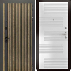 Входная дверь L-Rosna ФЛ-185 ясень белый пвх