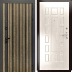 Входная дверь L-Rosna ФЛ-244 беленый дуб пвх