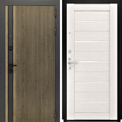 Входная дверь L-Rosna СБ-1 беленый дуб экошпон