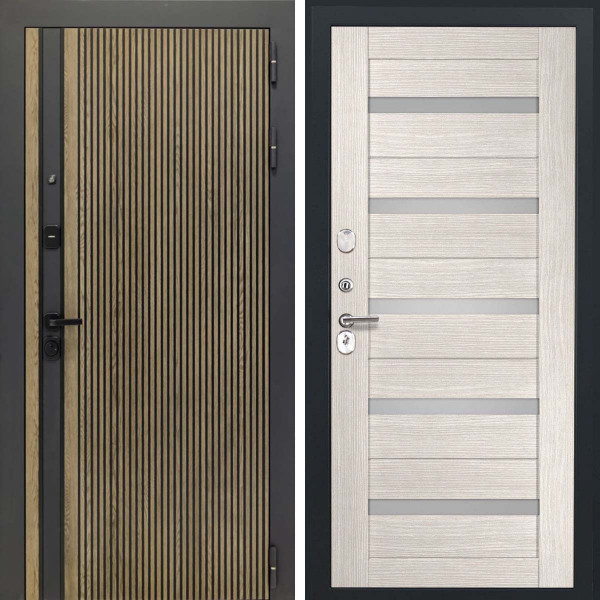 Входная дверь L-Rosna СБ-1 капучино экошпон