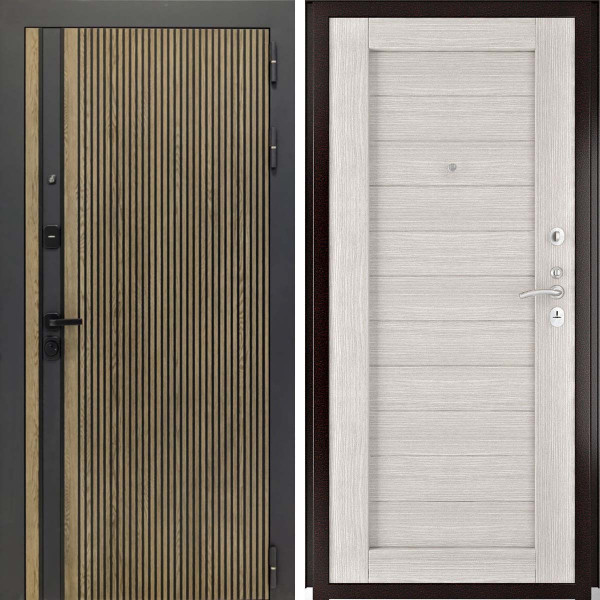 Входная дверь L-Rosna СБ-3 капучино экошпон