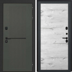 Входная дверь L-Terio-2 Без фрезеровки Дуб арктик горизонт