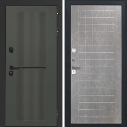 Входная дверь L-Terio-2 ФЛ-256 бетон пепельный пвх