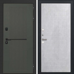 Входная дверь L-Terio-2 ФЛ-256 бетон снежный пвх