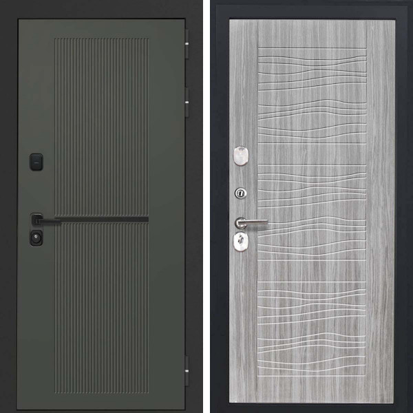 Входная дверь L-Terio-2 ФЛ-259 дуб с пилением пвх