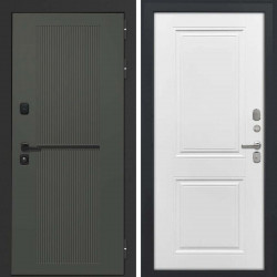 Входная дверь L-Terio-2 ФЛ-677 белый матовый пвх