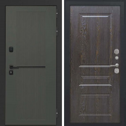 Входная дверь L-Terio-2 ФЛ-701 дуб шоколад пвх