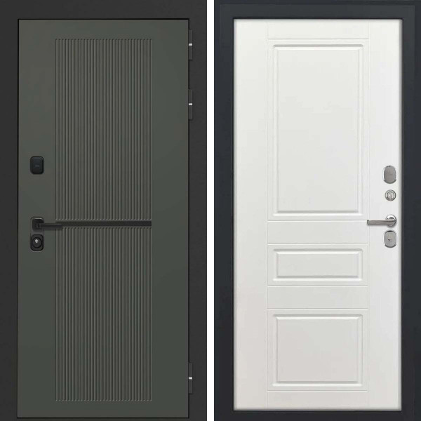 Входная дверь L-Terio-2 ФЛ-707 белый софт пвх