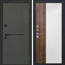 Входная дверь L-Terio-2 ФЛП-560 белый + орех