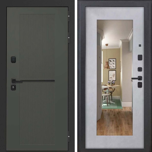 Входная дверь L-Terio-2 ФЛЗ-603 Бетон снежный