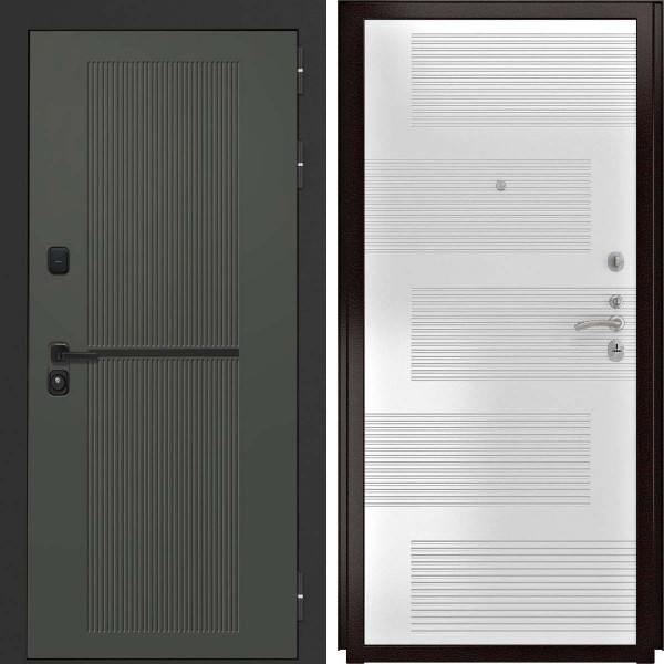 Входная дверь L-Terio-2 ФЛ-185 ясень белый пвх