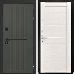 Входная дверь L-Terio-2 СБ-1 беленый дуб экошпон