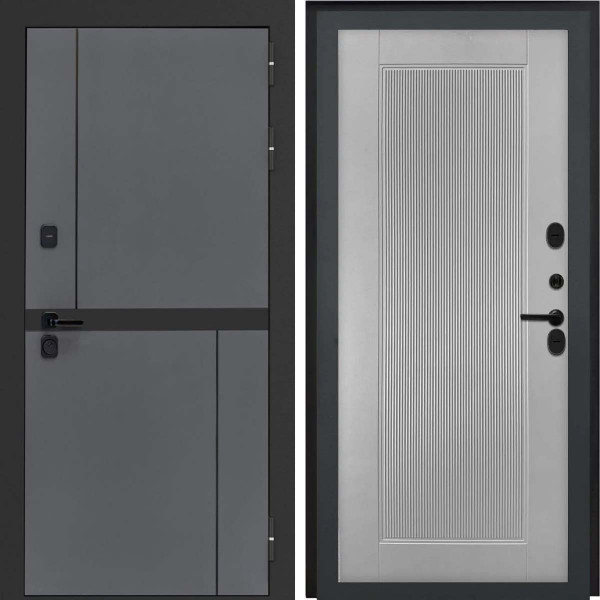 Входная дверь L-Terio Астрод Velutto Grigio