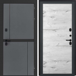 Входная дверь L-Terio Без фрезеровки Дуб арктик горизонт