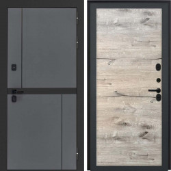 Входная дверь L-Terio Без фрезеровки Дуб пацифик горизонт