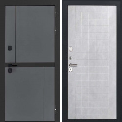 Входная дверь L-Terio ФЛ-256 бетон снежный пвх