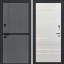 Входная дверь L-Terio ФЛ-700 ясень белый soft-touch пвх