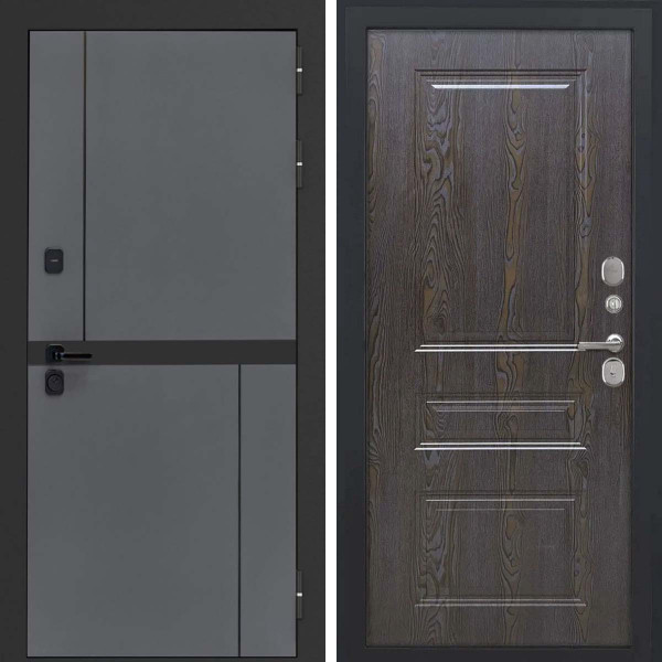 Входная дверь L-Terio ФЛ-701 дуб шоколад пвх