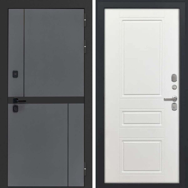 Входная дверь L-Terio ФЛ-707 белый софт пвх